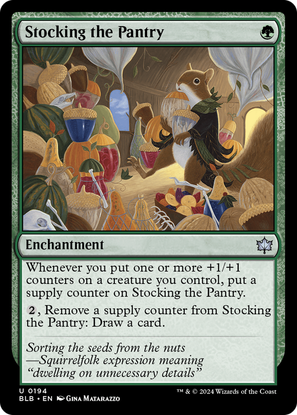 Stocking the Pantry (blb)