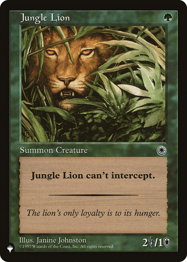 Jungle Lion (plst)