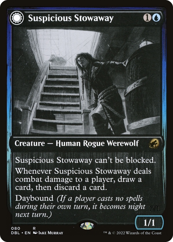 Suspicious Stowaway // Seafaring Werewolf (dbl)