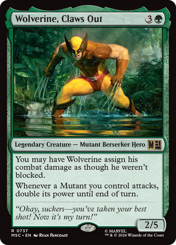 Wolverine, Claws Out (msc)