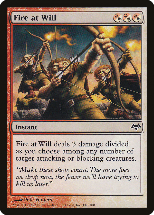Fire at Will (eve)