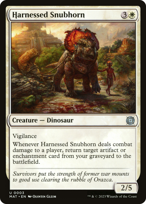Harnessed Snubhorn (mat)