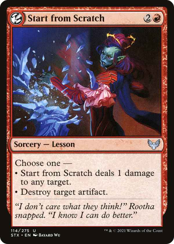 Start from Scratch (stx)