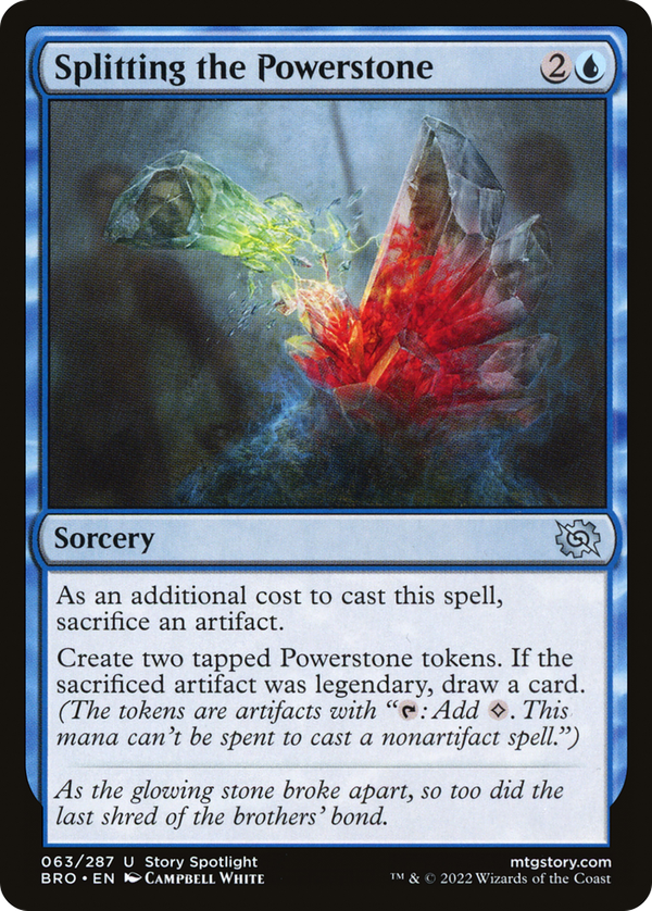 Splitting the Powerstone (bro)