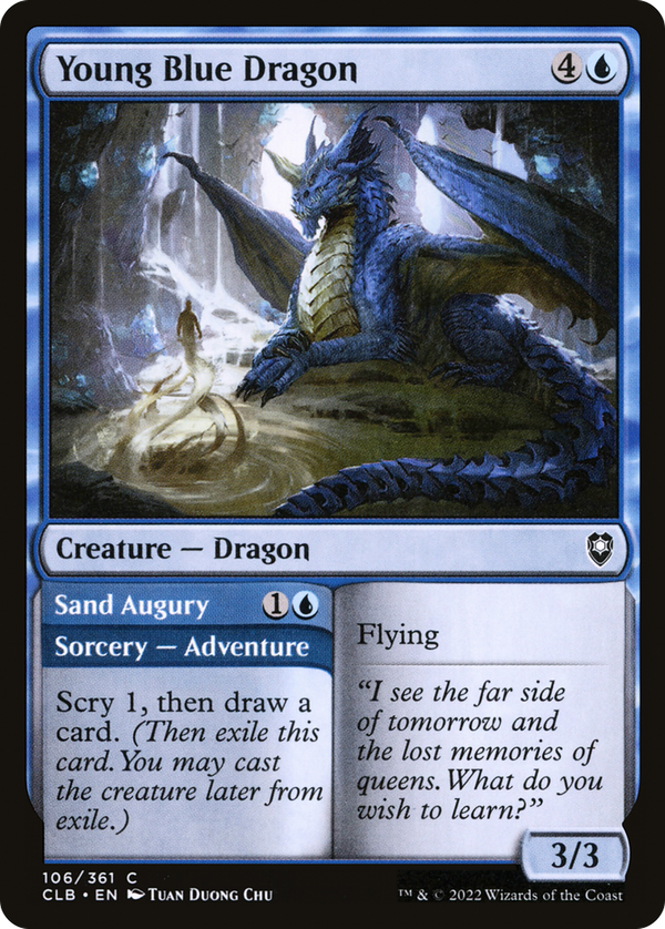 Young Blue Dragon // Sand Augury (clb)