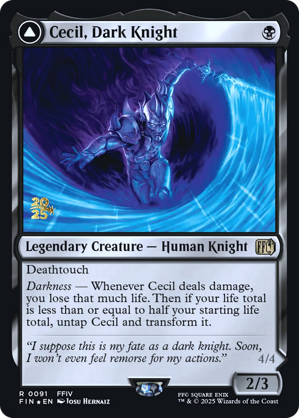 Cecil, Dark Knight // Cecil, Redeemed Paladin (pfin)