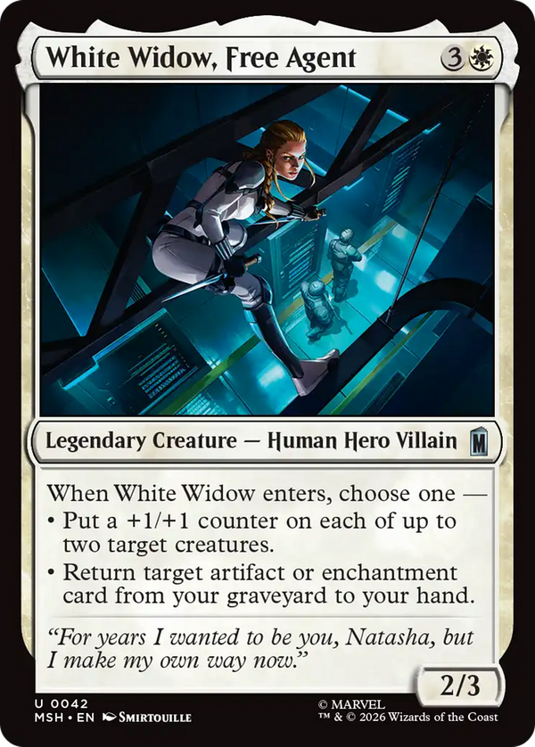 White Widow, Free Agent (msh)