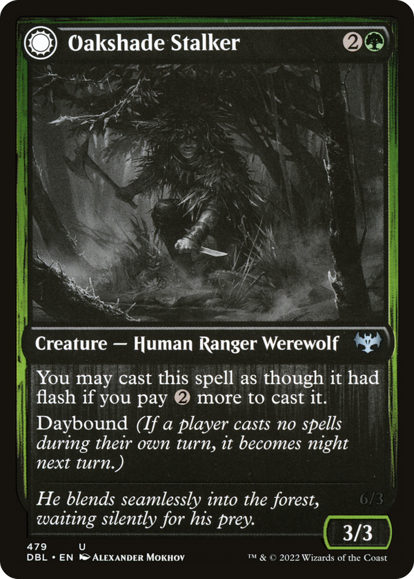 Oakshade Stalker // Moonlit Ambusher (dbl)