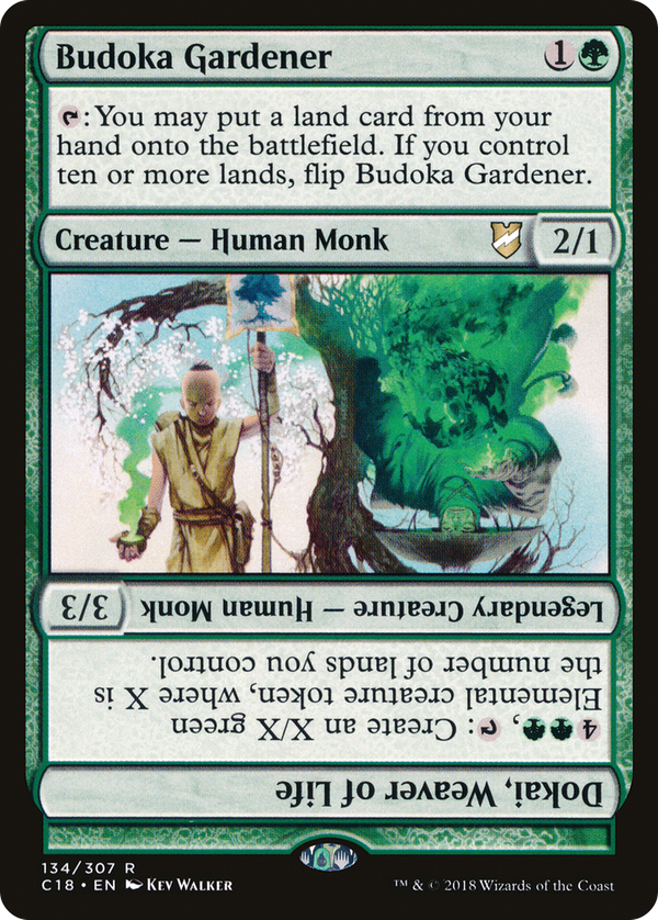 Budoka Gardener // Dokai, Weaver of Life (c18)