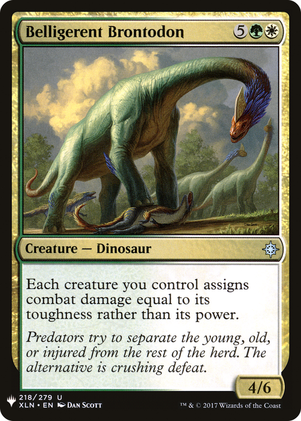 Belligerent Brontodon (plst)