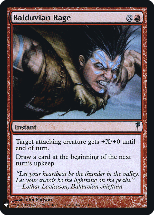 Balduvian Rage (plst)