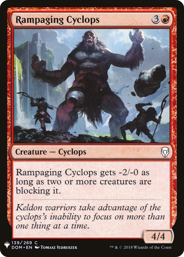 Rampaging Cyclops (plst)