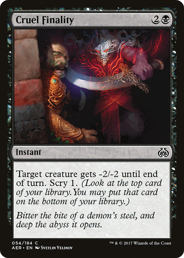 Cruel Finality (aer)