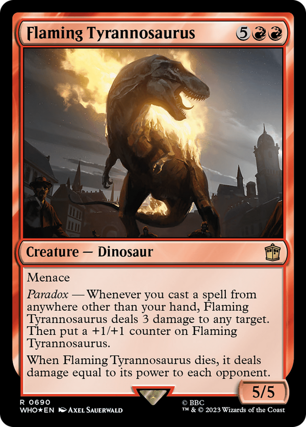 Flaming Tyrannosaurus (who)