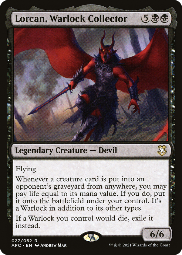 Lorcan, Warlock Collector (afc)