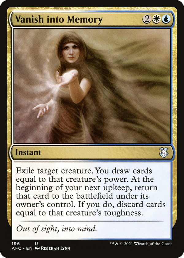 Vanish into Memory (afc)