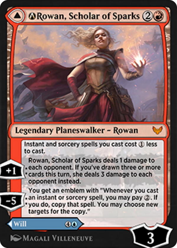 A-Rowan, Scholar of Sparks // A-Will, Scholar of Frost (stx)