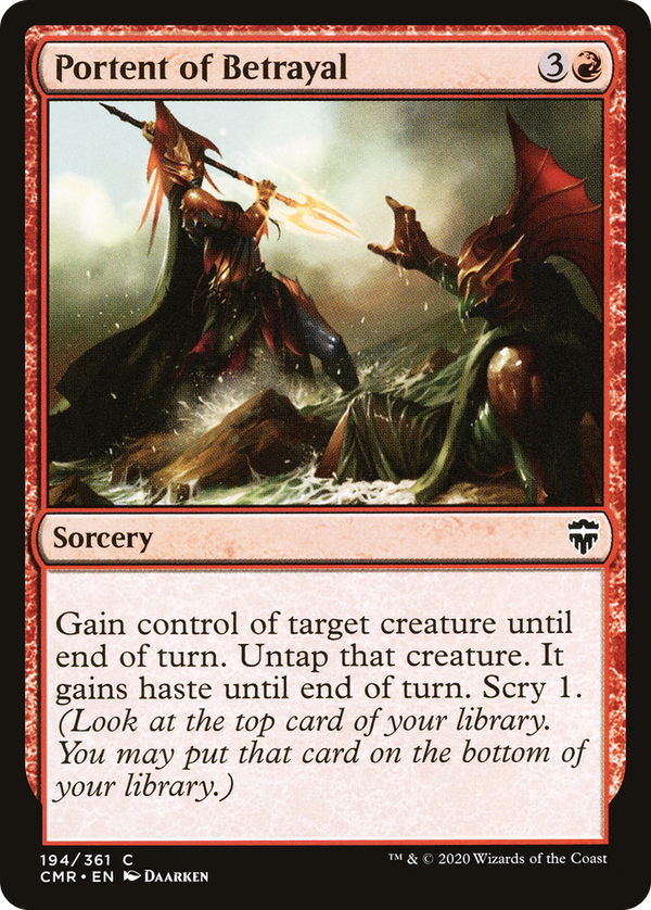 Portent of Betrayal (cmr)