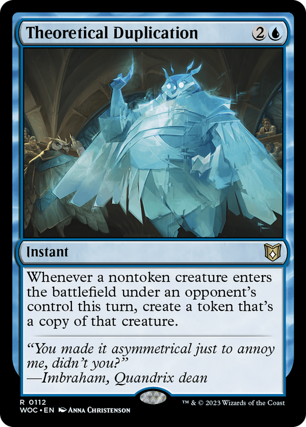 Theoretical Duplication (woc)