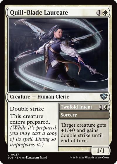 Quill-Blade Laureate // Twofold Intent