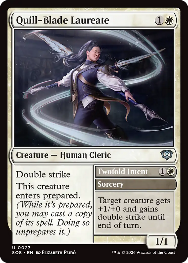Quill-Blade Laureate // Twofold Intent (sos)