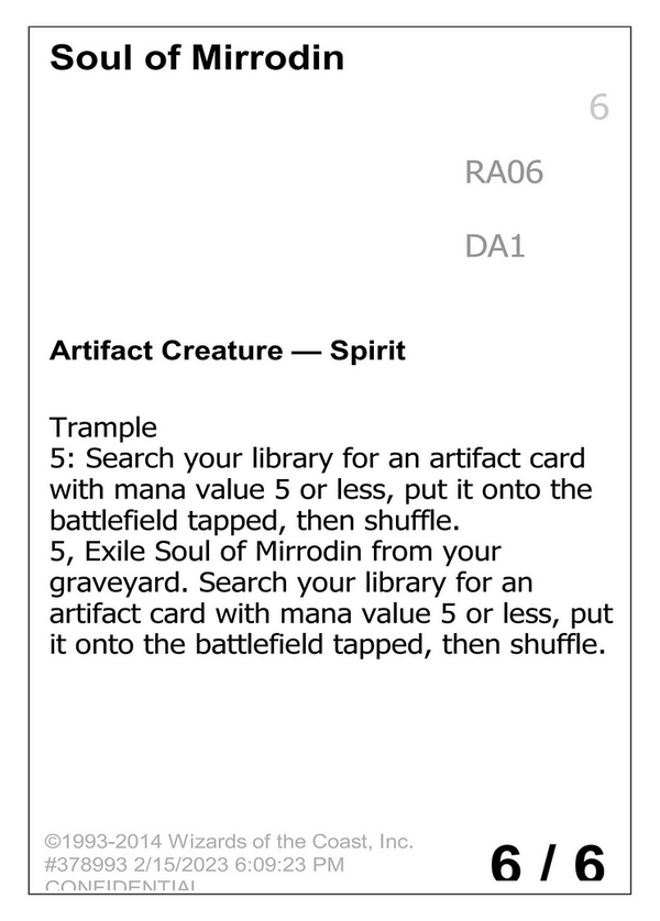 Soul of Mirrodin (unk)