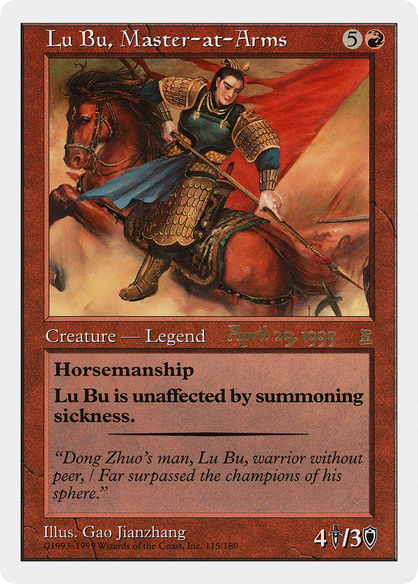 Lu Bu, Master-at-Arms (pptk)