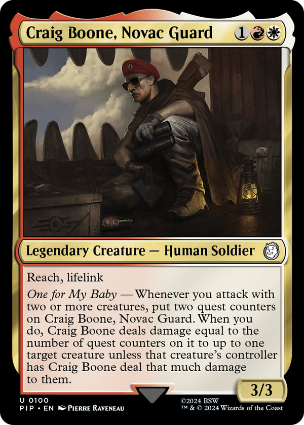 Craig Boone, Novac Guard (pip)