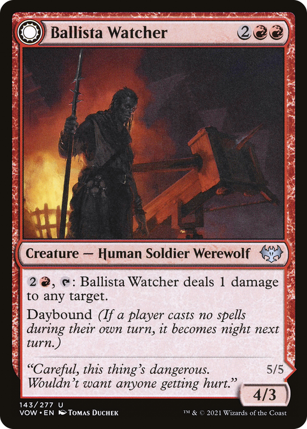 Ballista Watcher // Ballista Wielder (vow)