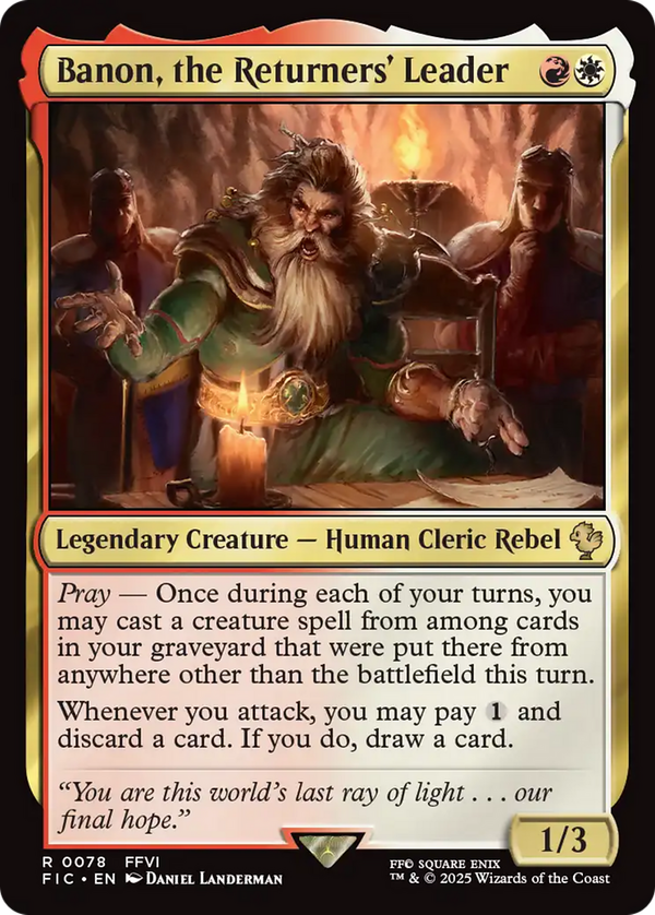 Banon, the Returners' Leader (fic)