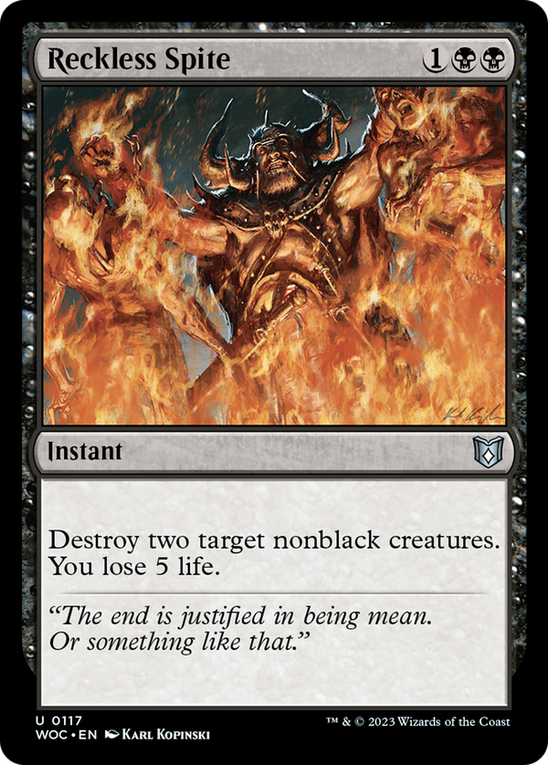 Reckless Spite (woc)