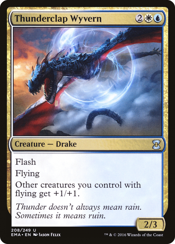 Thunderclap Wyvern (ema)