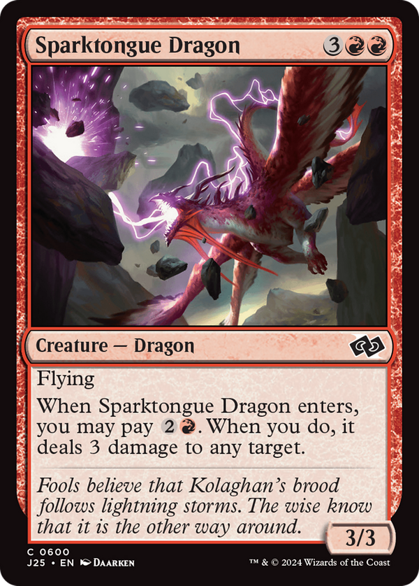 Sparktongue Dragon (j25)