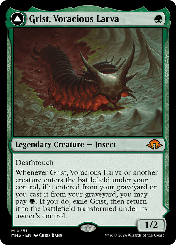 Grist, Voracious Larva // Grist, the Plague Swarm (mh3)