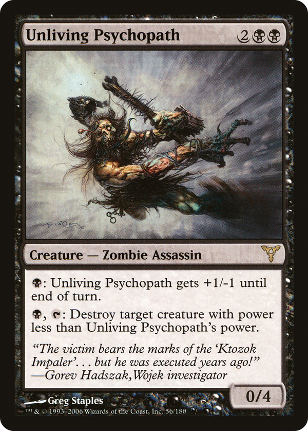 Unliving Psychopath (dis)