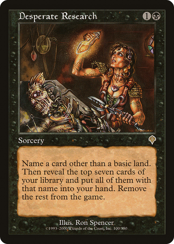 Desperate Research (inv)