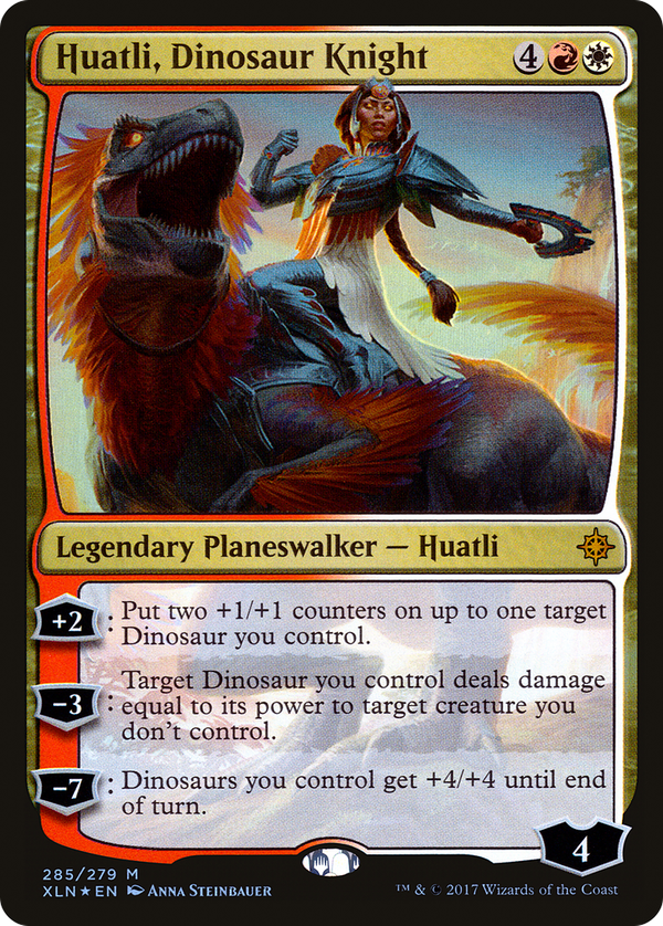 Huatli, Dinosaur Knight (xln)