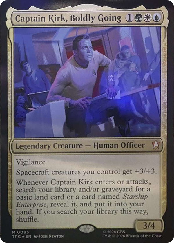 Captain Kirk, Boldly Going (trc)