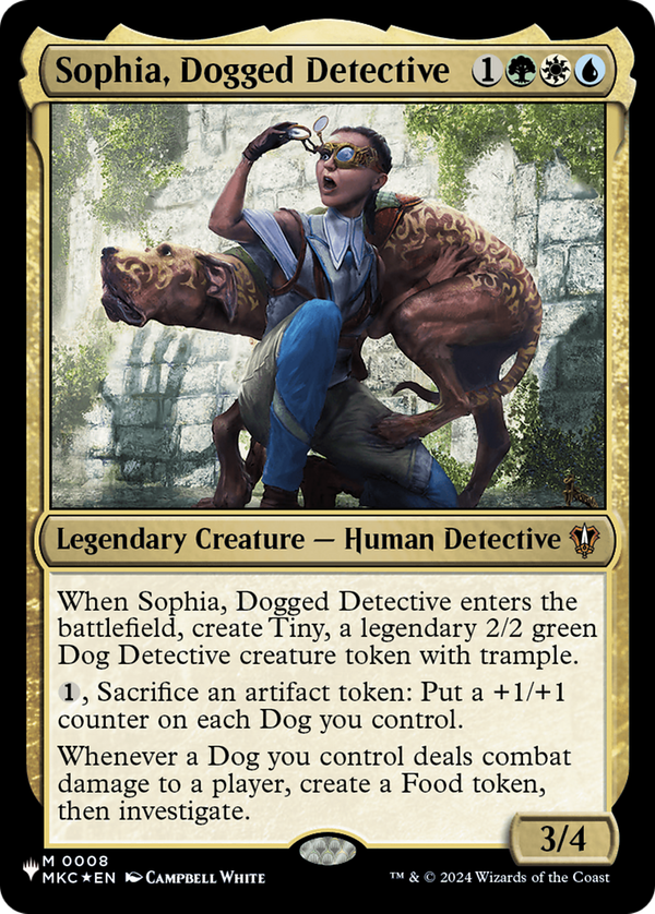 Sophia, Dogged Detective (plst)