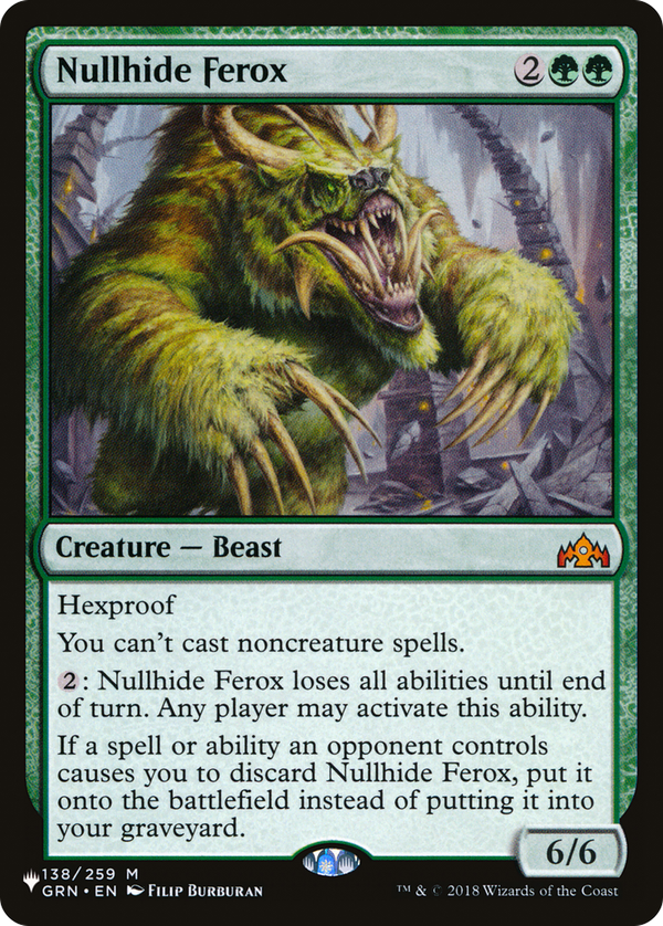 Nullhide Ferox (plst)