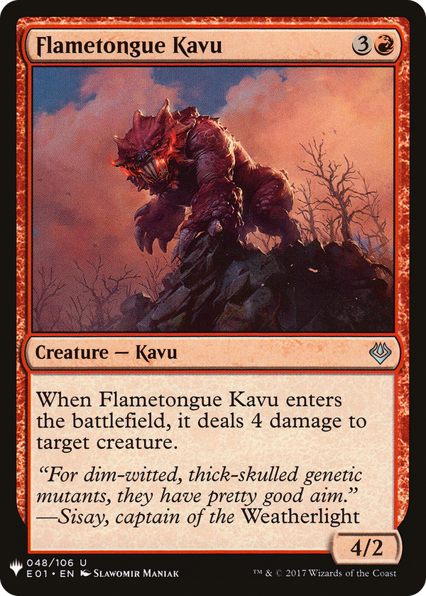 Flametongue Kavu (plst)