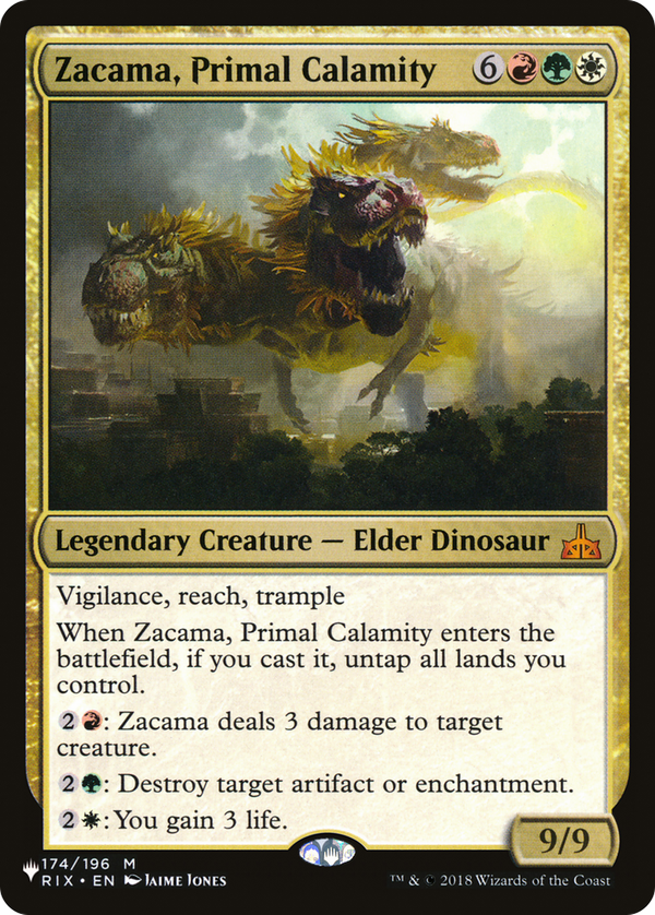 Zacama, Primal Calamity (plst)