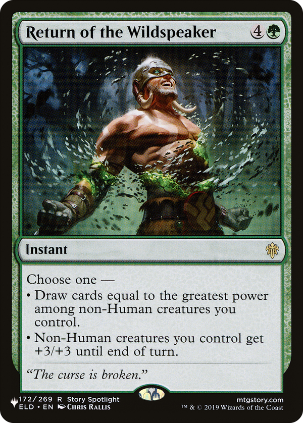 Return of the Wildspeaker (plst)