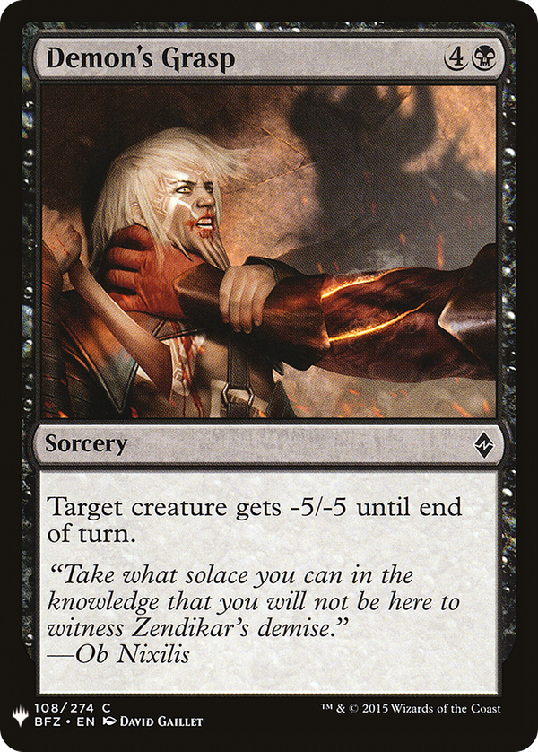 Demon's Grasp (plst)