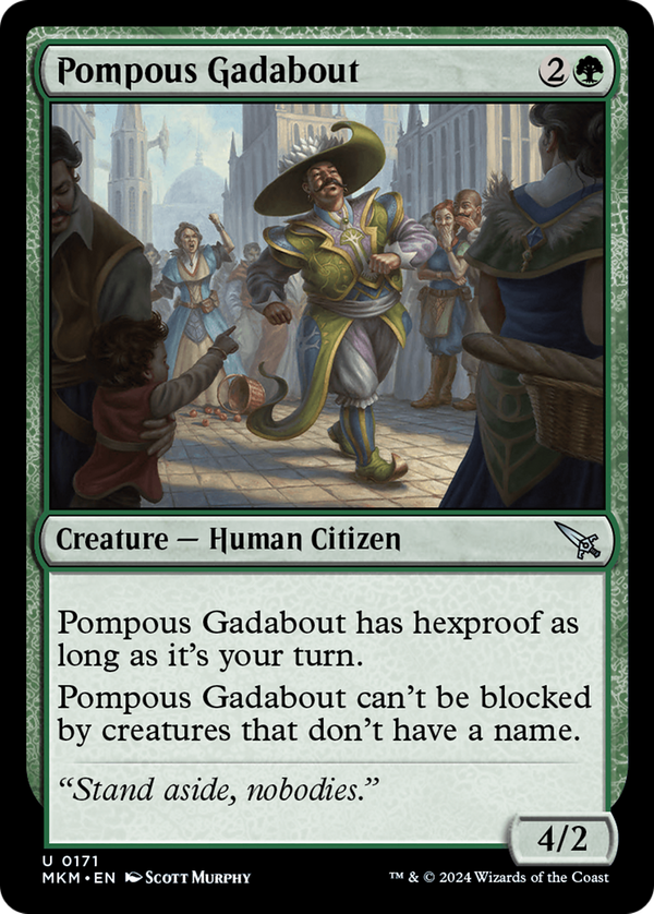 Pompous Gadabout (mkm)