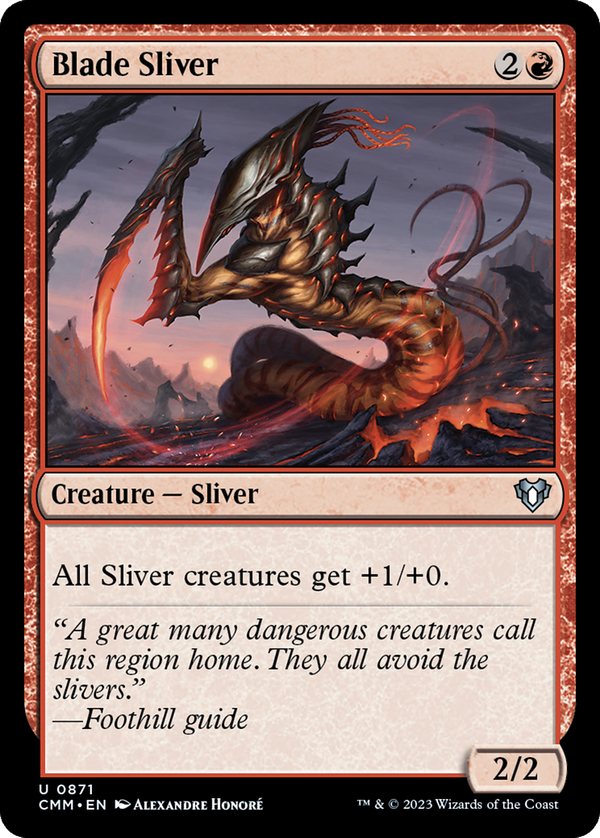 Blade Sliver (cmm)