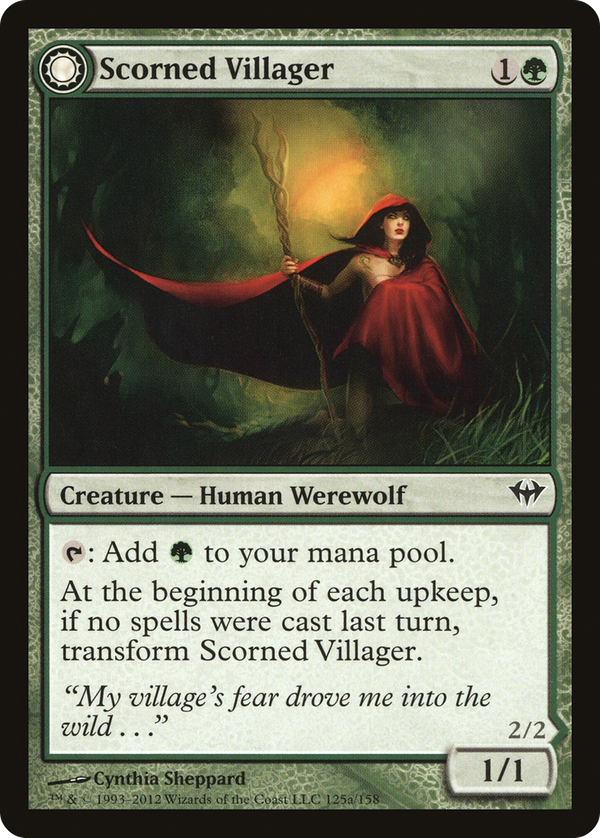 Scorned Villager // Moonscarred Werewolf (dka)