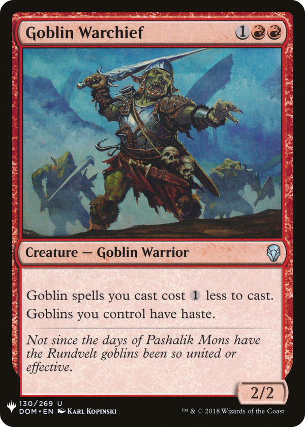 Goblin Warchief (plst)