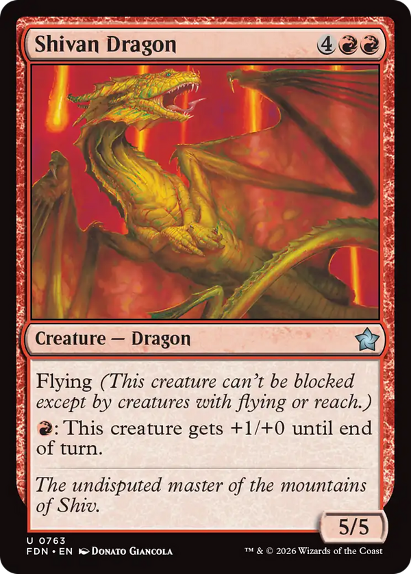 Shivan Dragon (fdn)