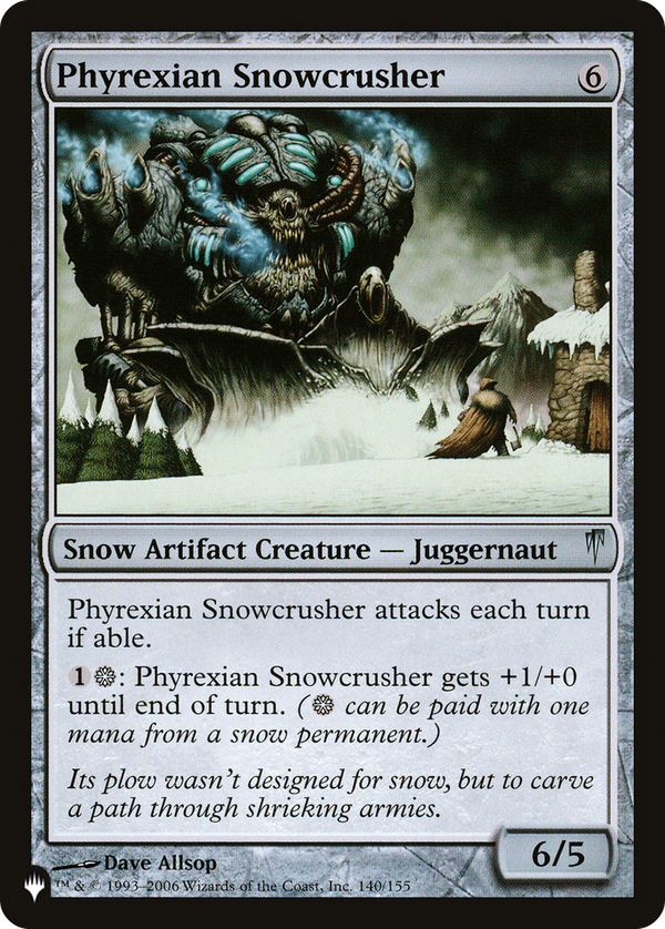 Phyrexian Snowcrusher (plst)